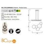 Подвесной светильник Mantra Lunas 5762 - Схема