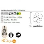 Потолочный светильник Mantra Lunas 5764 - Схема