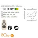 Потолочный светильник Mantra Lunas 5768 - Схема