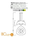 Подвесной светильник Mantra Maui 4813 - Схема