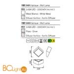 Уличный настенный светильник Mantra Mini 5483 - Схема