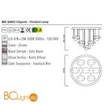 Потолочный светильник Mantra Nido 5901 - Схема