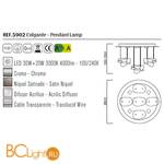 Потолочный светильник Mantra Nido 5902 - Схема