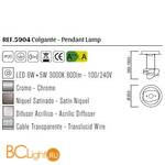 Потолочный светильник Mantra Nido 5904 - Схема