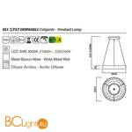 Подвесной светильник Mantra Niseko 5797 - Схема