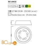 Потолочный светильник Mantra Nordica 4962E - Схема