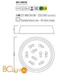 Потолочный светильник Mantra Nordica 4963E - Схема