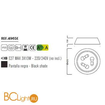 Потолочный светильник Mantra Nordica 4965E - Схема