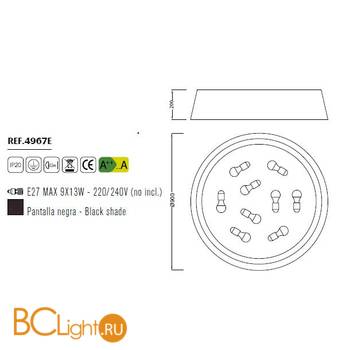 Потолочный светильник Mantra Nordica 4967E - Схема