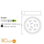 Потолочный светильник Mantra Nordica 4967E - Схема