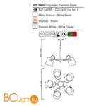 Люстра Mantra Nordica 5460 - Схема