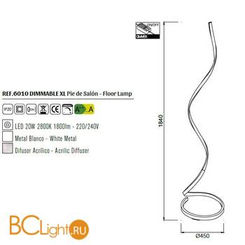 Торшер Mantra Nur 6010 - Схема