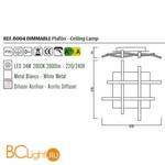 Потолочный светильник Mantra Nur 6004 - Схема