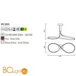 Потолочный светильник Mantra Nur 5825 - Схема