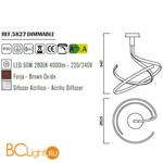 Потолочный светильник Mantra Nur 5827 - Схема