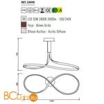 Потолочный светильник Mantra Nur 5806 - Схема