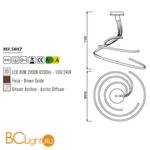 Потолочный светильник Mantra Nur 5807 - Схема