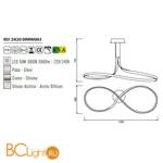 Потолочный светильник Mantra Nur 5820 - Схема
