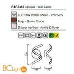 Бра Mantra Nur 5365 - Схема