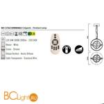 Подвесной светильник Mantra Orbital 5742 - Схема