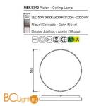 Потолочный светильник Mantra Reflex 5342 - Схема