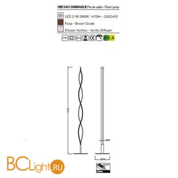Торшер Mantra Sahara 5401 - Схема