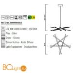 Подвесной светильник Mantra Star LED 5913 - Схема