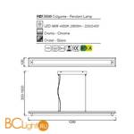 Подвесной светильник Mantra Tube 5530 - Схема