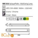 Настенно-потолочный Mantra Tube 5532 - Схема