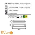 Настенно-потолочный светильник Mantra Tube 5533 - Схема