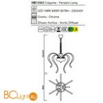 Люстра Mantra Versailles 5562 - Схема