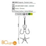 Люстра Mantra Versailles 5563 - Схема