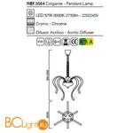 Люстра Mantra Versailles 5564 - Схема