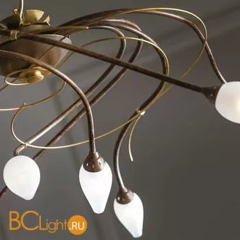 Люстра Masca Armonia 1832/6 Tabacco oro / Glass 505 - Фото 0