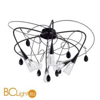 Потолочная люстра Masca Black Beauty 1803/6PL Nero lucido / Glass 390