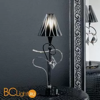 Настольная лампа Masca Chic 1831/B1 Nero lucido / Glass 501