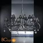 Люстра Masca Chic 1831/12 Nero lucido / Glass 501