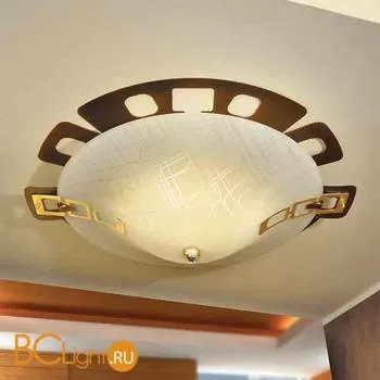 Потолочный светильник Masca Doge 1849/3PLG Ruggine oro / Glass 560 - Фото 0