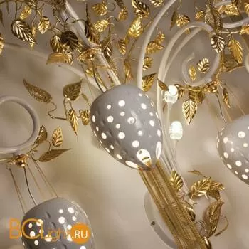 Бра Masca Fantasia 1881/A5 Bianco lucido oro - Фото 1