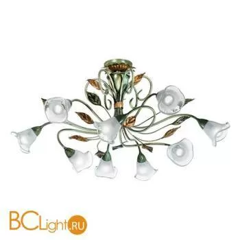 Потолочная люстра Masca Florentia 1814/9PL Verde oliva / Glass 413