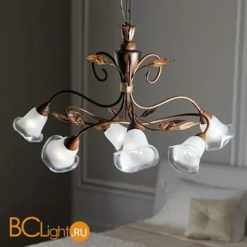 Люстра Masca Florentia 1814/6 Mogano oro / Glass 413