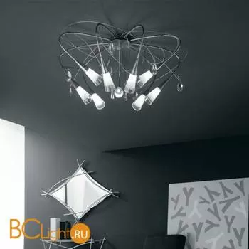 Потолочная люстра Masca Flute 1802/9PL Alluminio / Glass 399