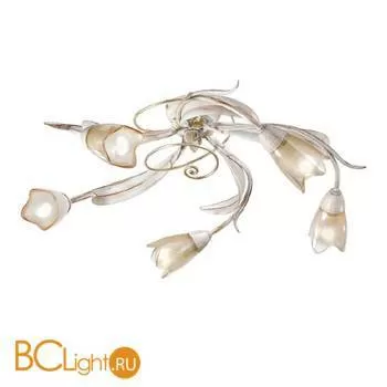 Потолочная люстра Masca Fontana 1805/5PL Faggio / Glass 391