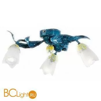 Потолочная люстра Masca Fresia 1642/3 Blu / Glass 235