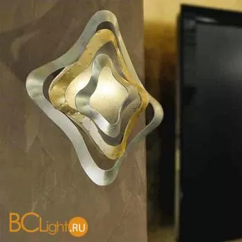 Настенный светильник Masca Gioiello 1844/A2 Argento oro / Glass 548 - Фото 0