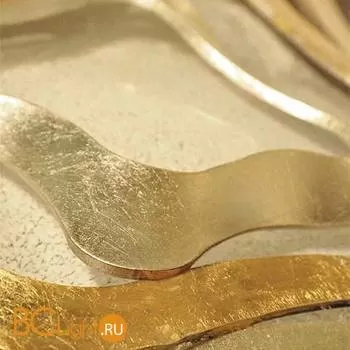 Настенный светильник Masca Gioiello 1844/A2 Argento oro / Glass 548 - Фото 1