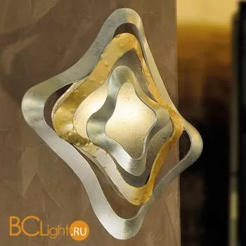 Настенный светильник Masca Gioiello 1844/A2 Argento oro / Glass 548