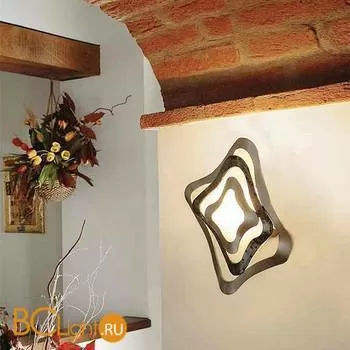 Настенный светильник Masca Gioiello 1844/A2 Ral nero / Glass 548