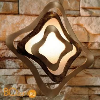 Настенный светильник Masca Gioiello 1844/A2 Bronzo cannella / Glass 548