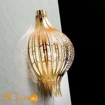 Настенный светильник Masca Jasmine 1872/A5 Oro / Swarovski
